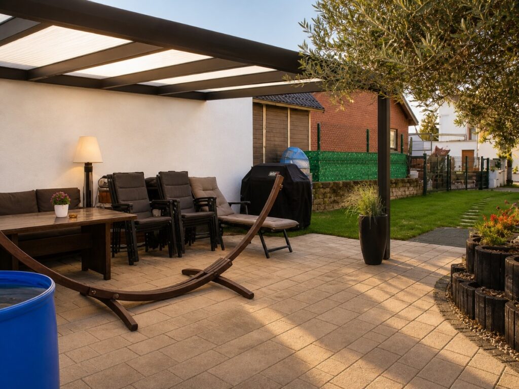 Überdachte Terrasse