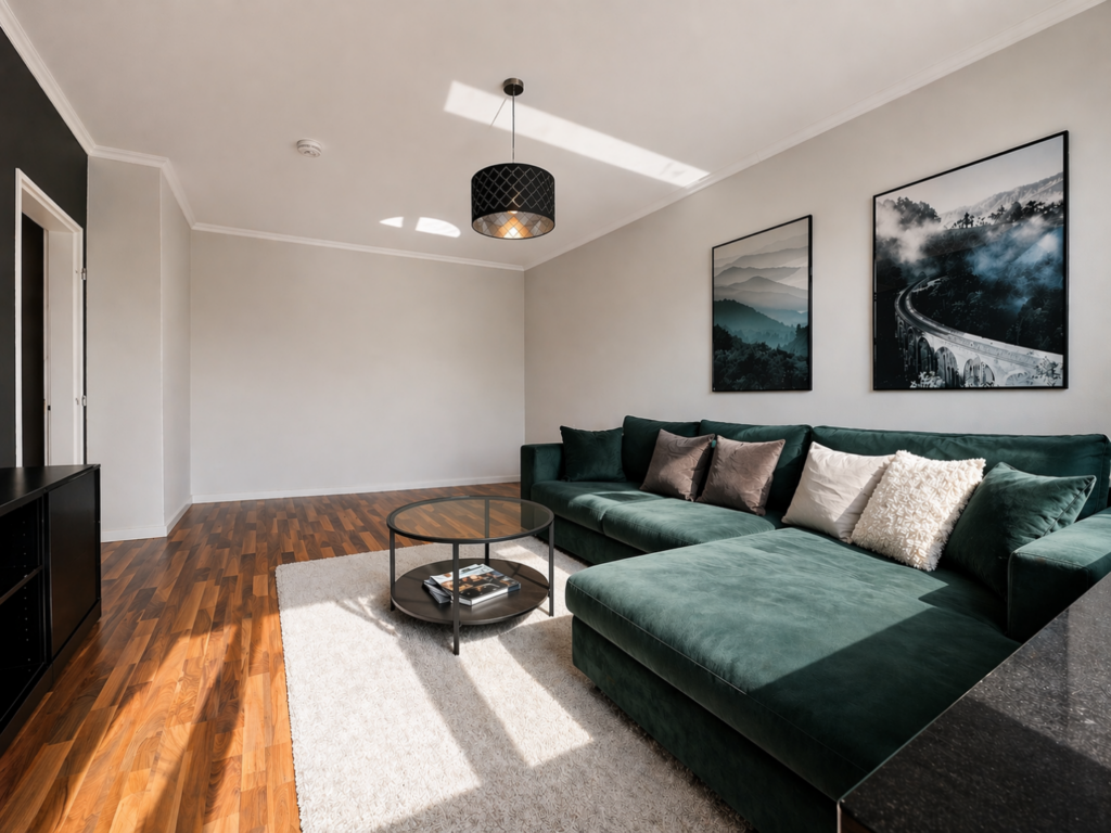 Wohnzimmer Blick Eingang